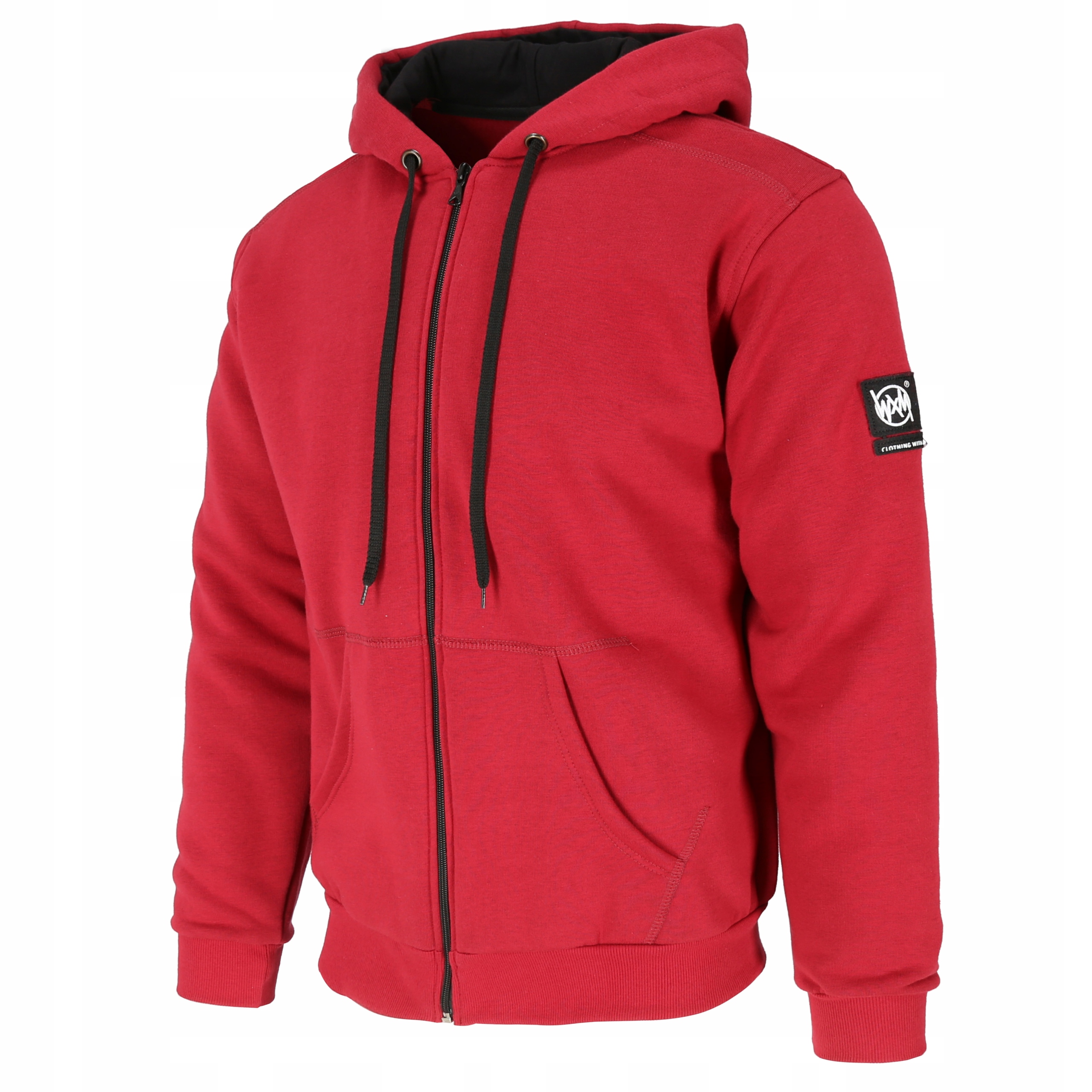 

Bluza bawełniana L.a. ciepła męska bordo 5XL
