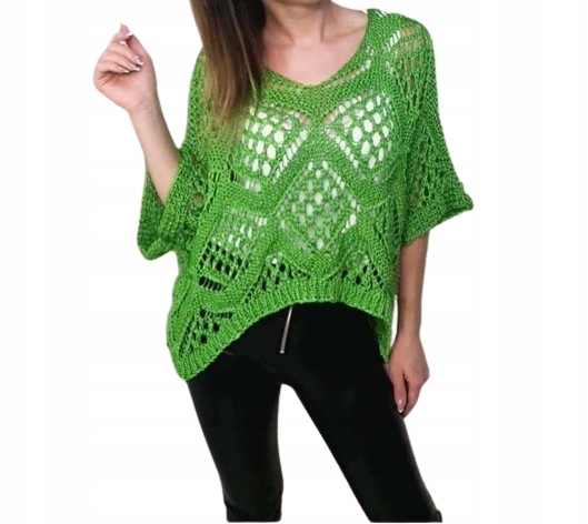 Bluzka narzutka ażurowa ZŁOTA nitka szydełkowa kolory UNI Marka inna