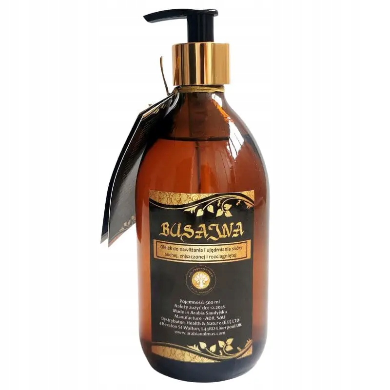 Olejek Busajna do skóry suchej i zniszczonej 500ml Rewelacyjne Nawilżanie