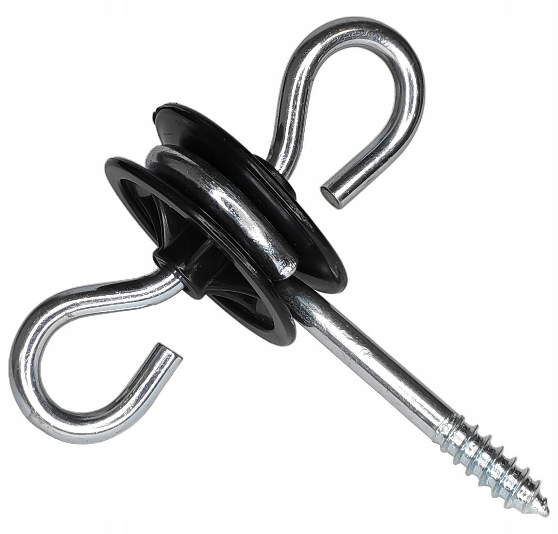 Izolator bramowy do bramy z wkrętem do drewna pastuch elektryczny 10szt Kolor czarny