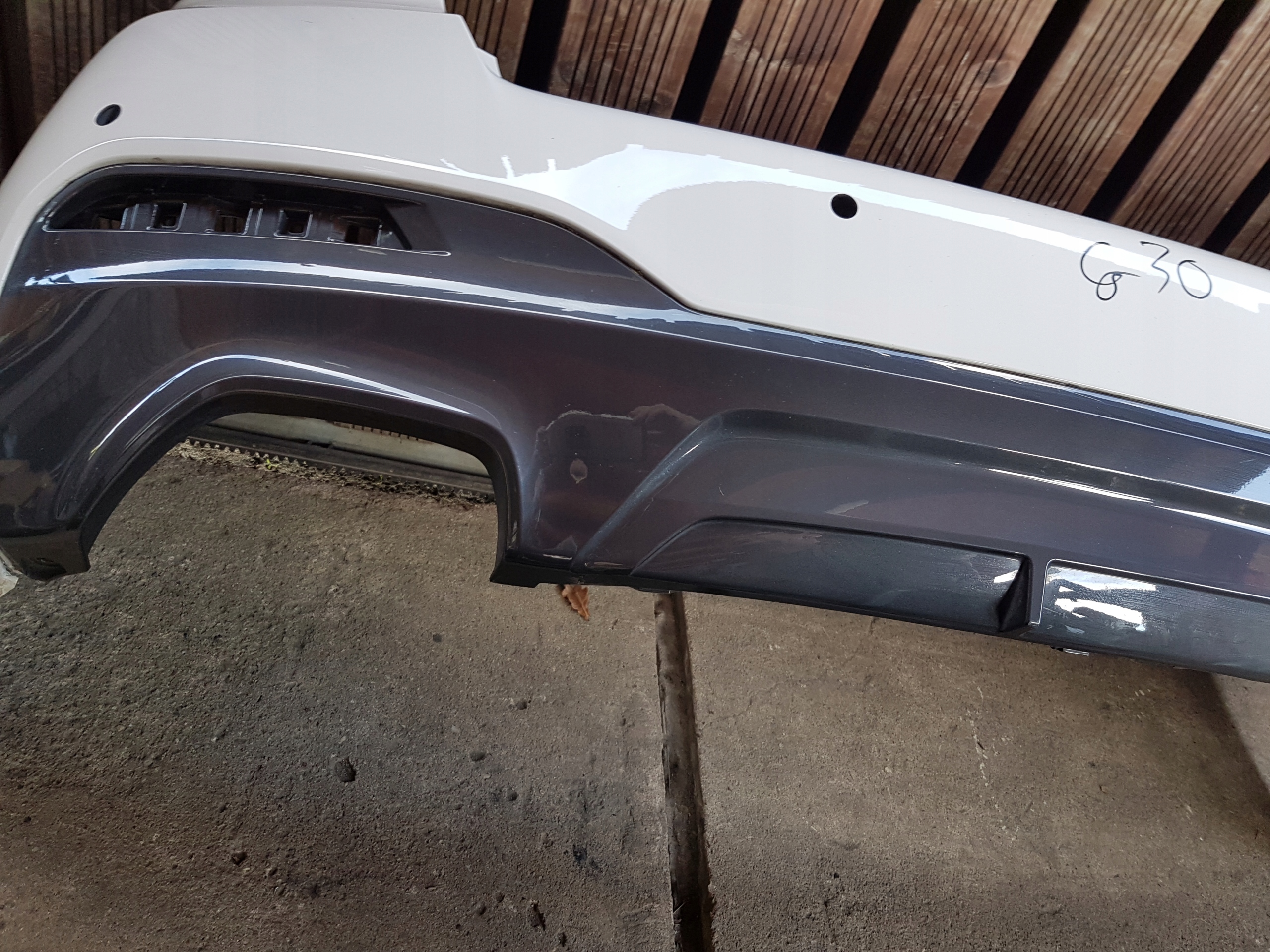 bumper rear rear part BMW G30 LCI m-packet