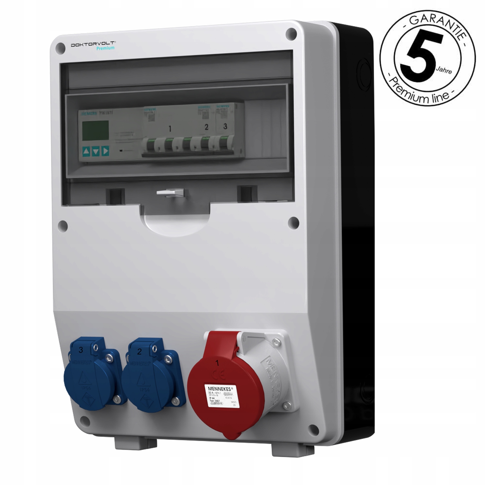 Stavebný rozvádzač s meračom Siemens 32A 2x230V, elektrická skrinka