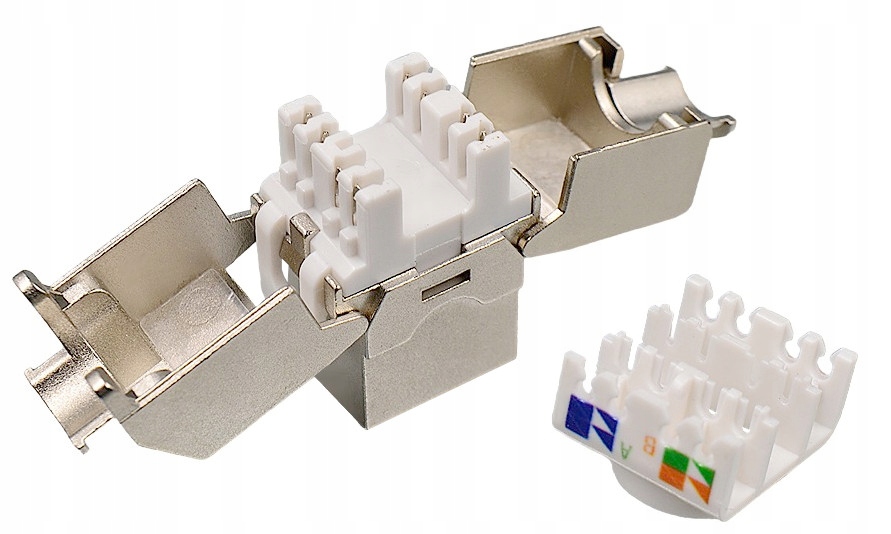 1 x Moduł Keystone RJ45 kat. 6 A KLANET KEY-S6A Łącznik STP s/ftp MKFB Stan opakowania oryginalne