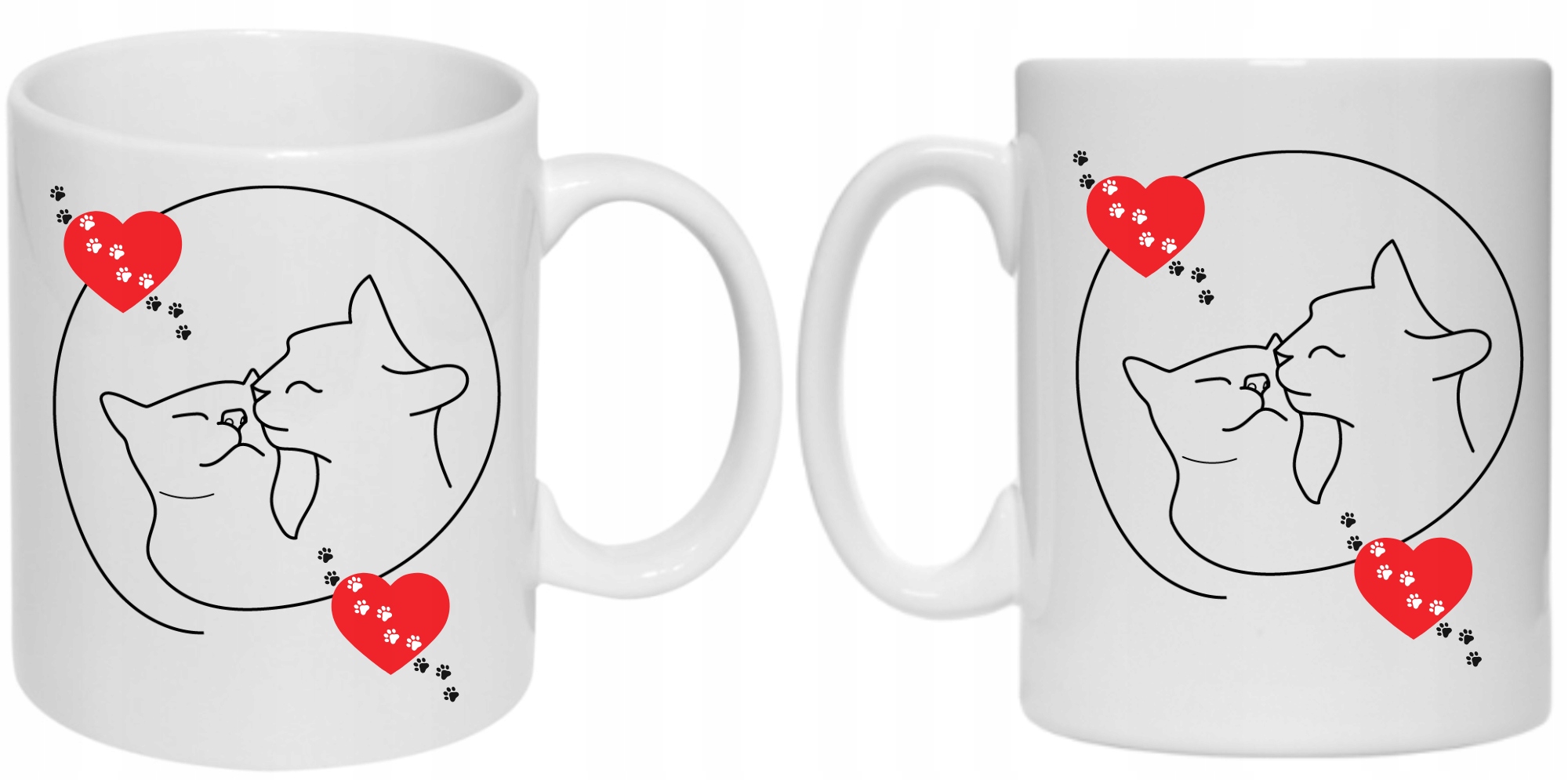 KUBEK DLA FANÓW ZWIERZĄT KOT TRUE LOVE MIŁOŚĆ Marka inna