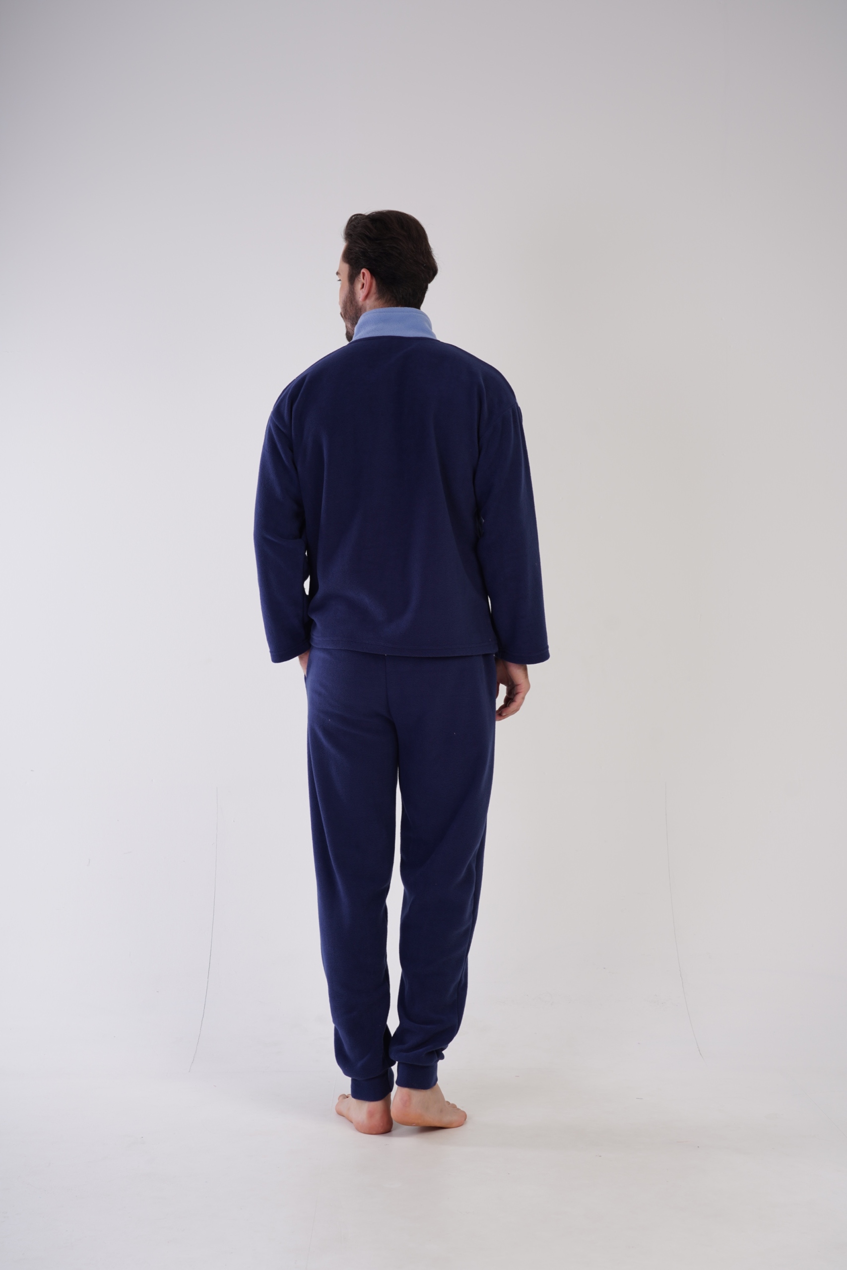 Piżama Męska polarowa dres gruby zimowy Vienetta XL bluza prezent dla taty Wzór dominujący bez wzoru