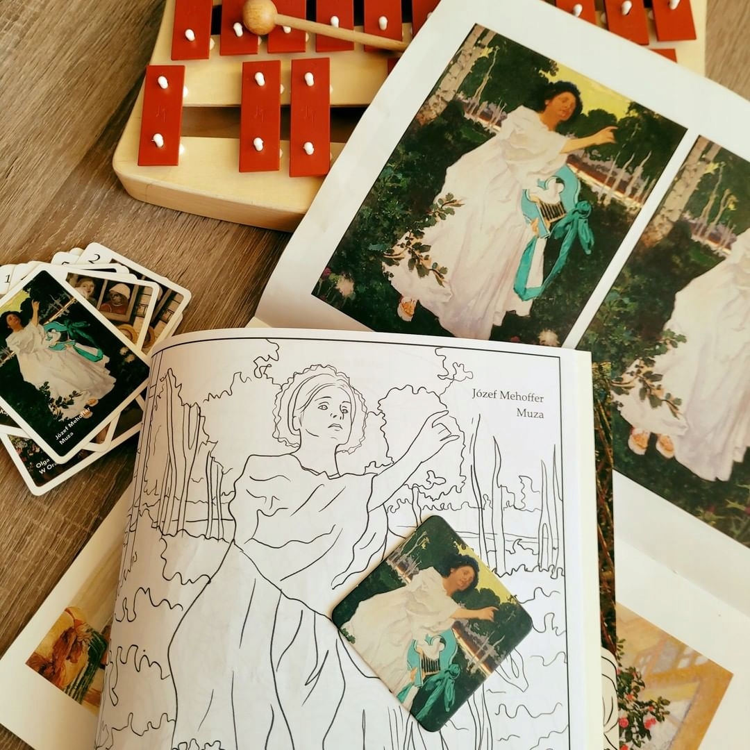 Pokoloruj obrazy POLSKICH malarzy Z NAKLEJKAMI ISBN 9788396143983