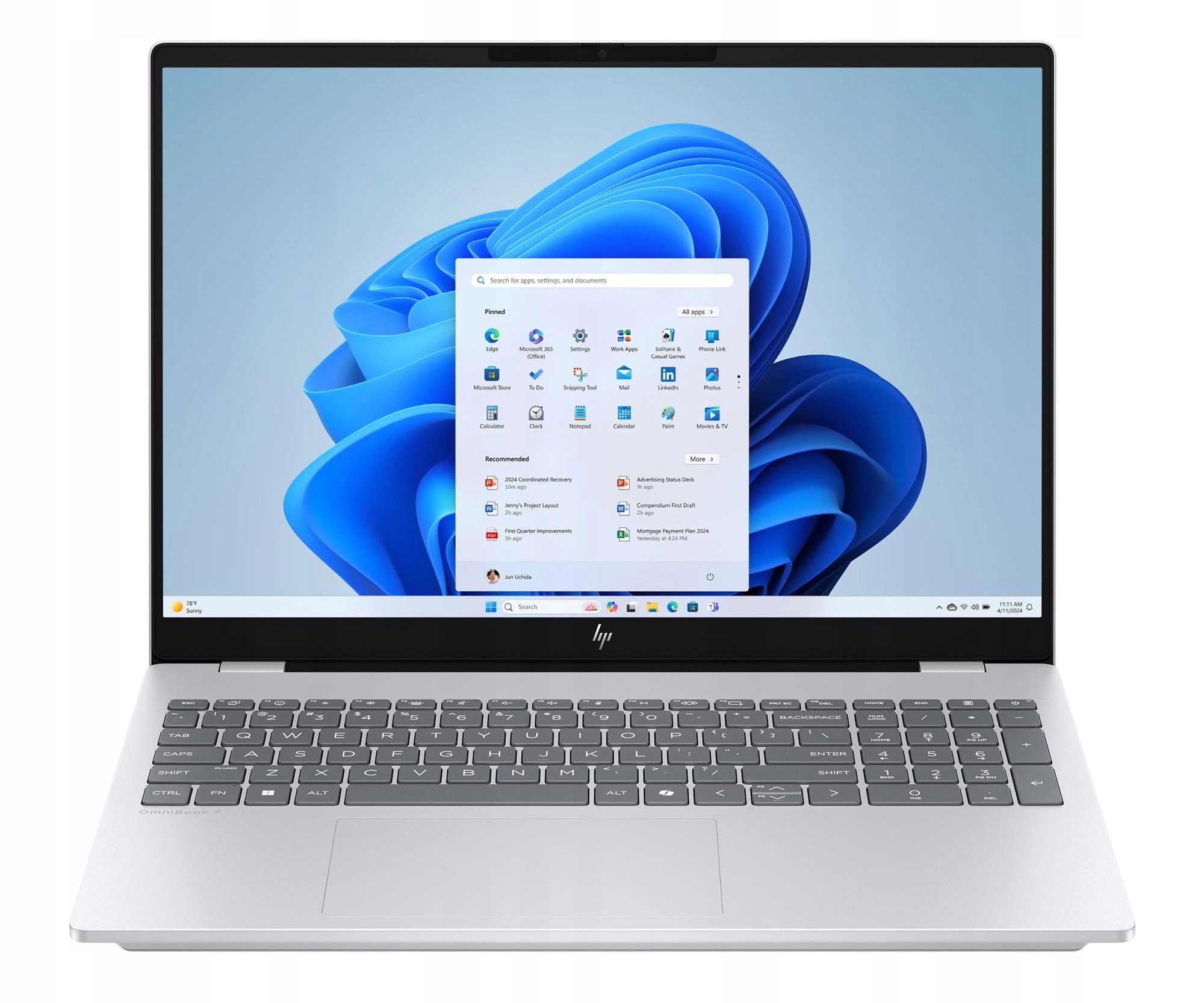 Laptop Hp OmniBook 7 Core 7-240H/24GB/1TB/Win11 Touch Oled