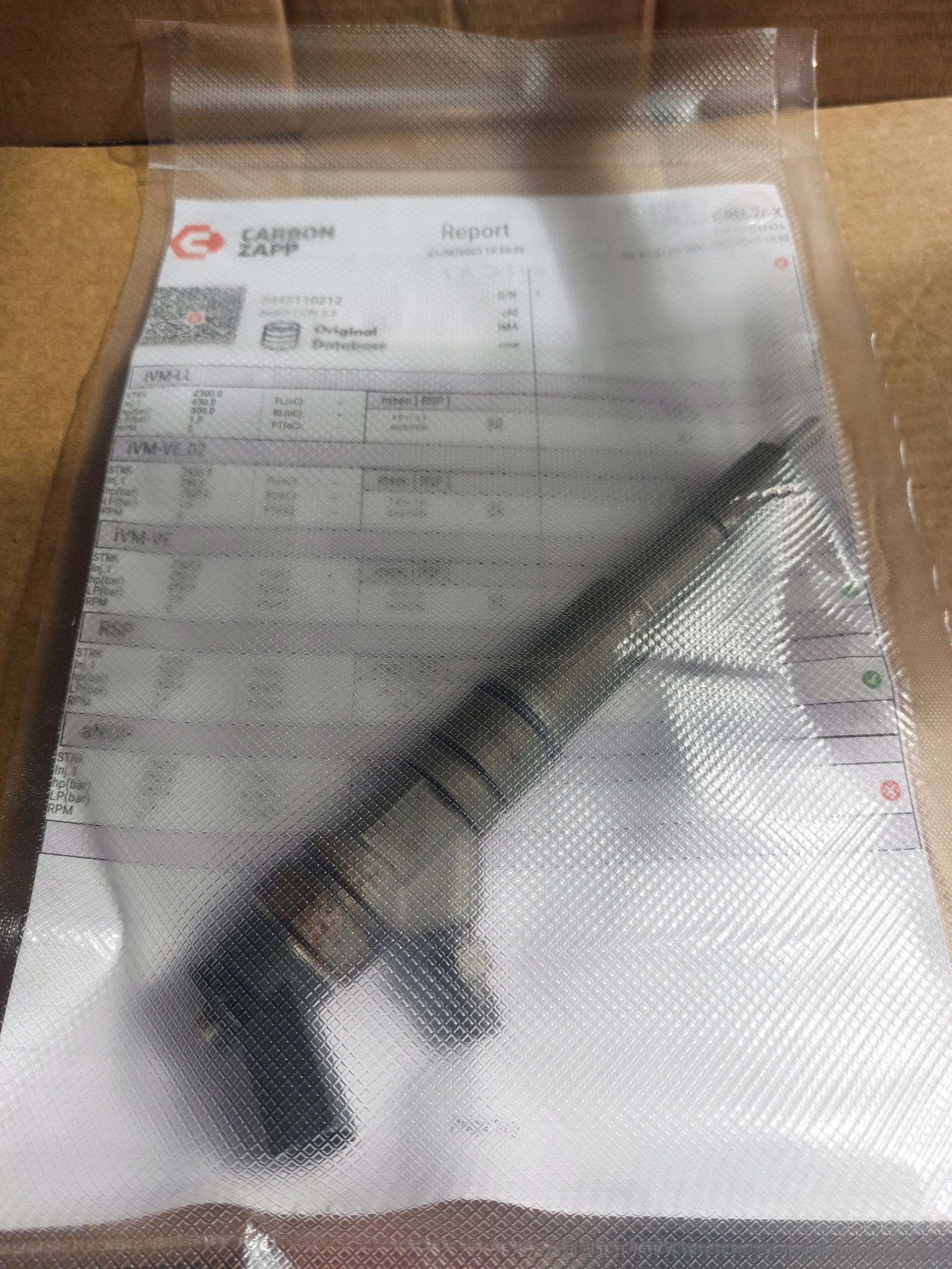 injector BMW 2.5D BOSCH 0445110212 WYDRUK