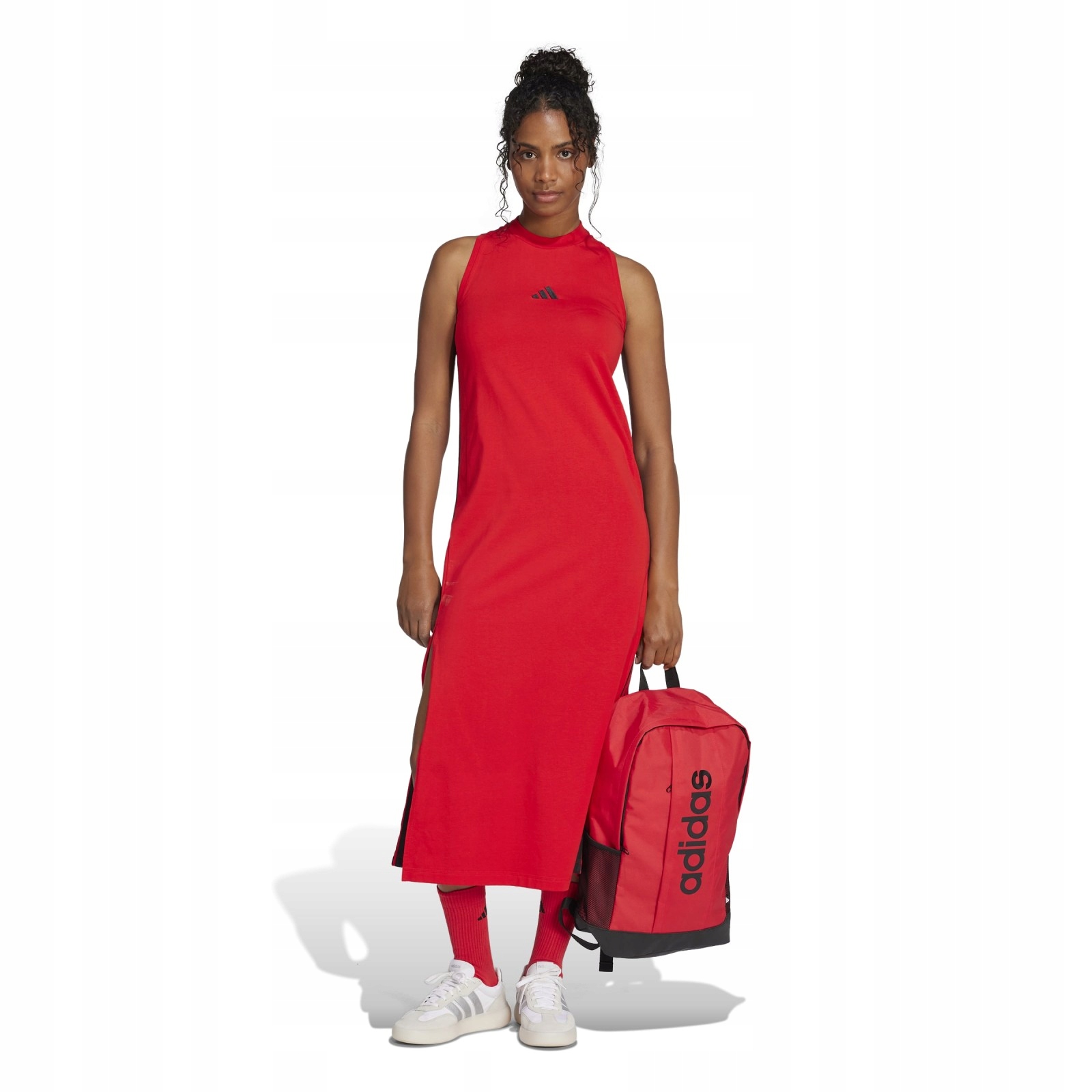 Dámské šaty adidas Essentials 3-Stripes Long Racerback Dress