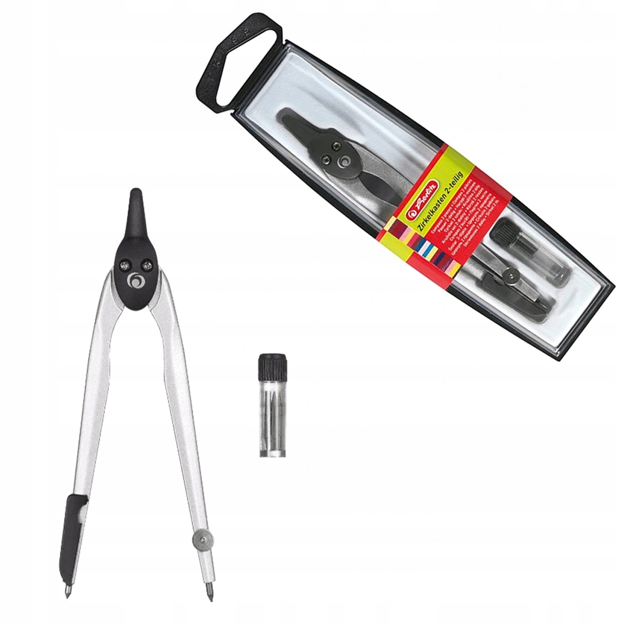 

Zestaw Cyrkiel Szkolny Biurowy 3 Grafity Herlitz