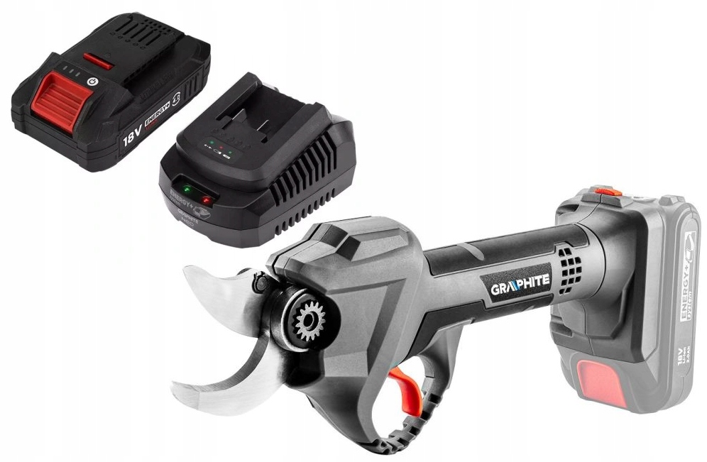 Graphite Zahradní Nůžky Bezkartáčový Akumulátor 4AH 18V 58G029 Sada Nůžek Kpl.