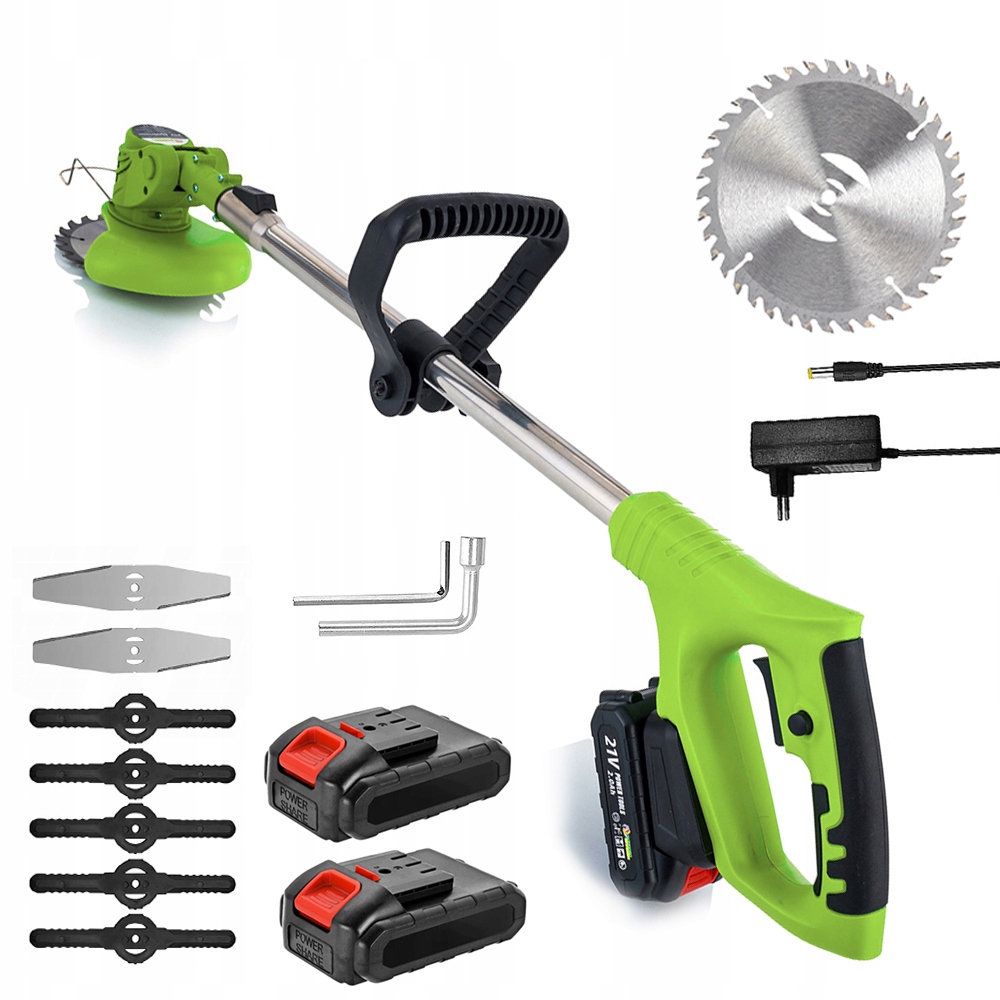 Sada Aku Vyžínač Křovinořez Zahradní Sekačka Na Trávy