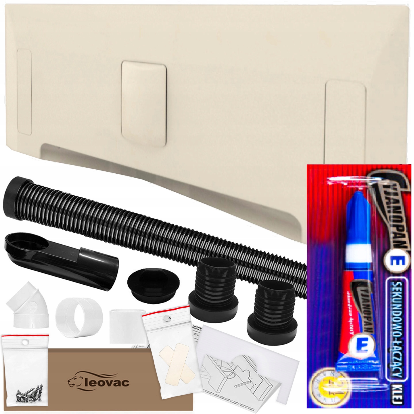 

Szufelka Automatyczna Leovac Niski Szyld Kremowa