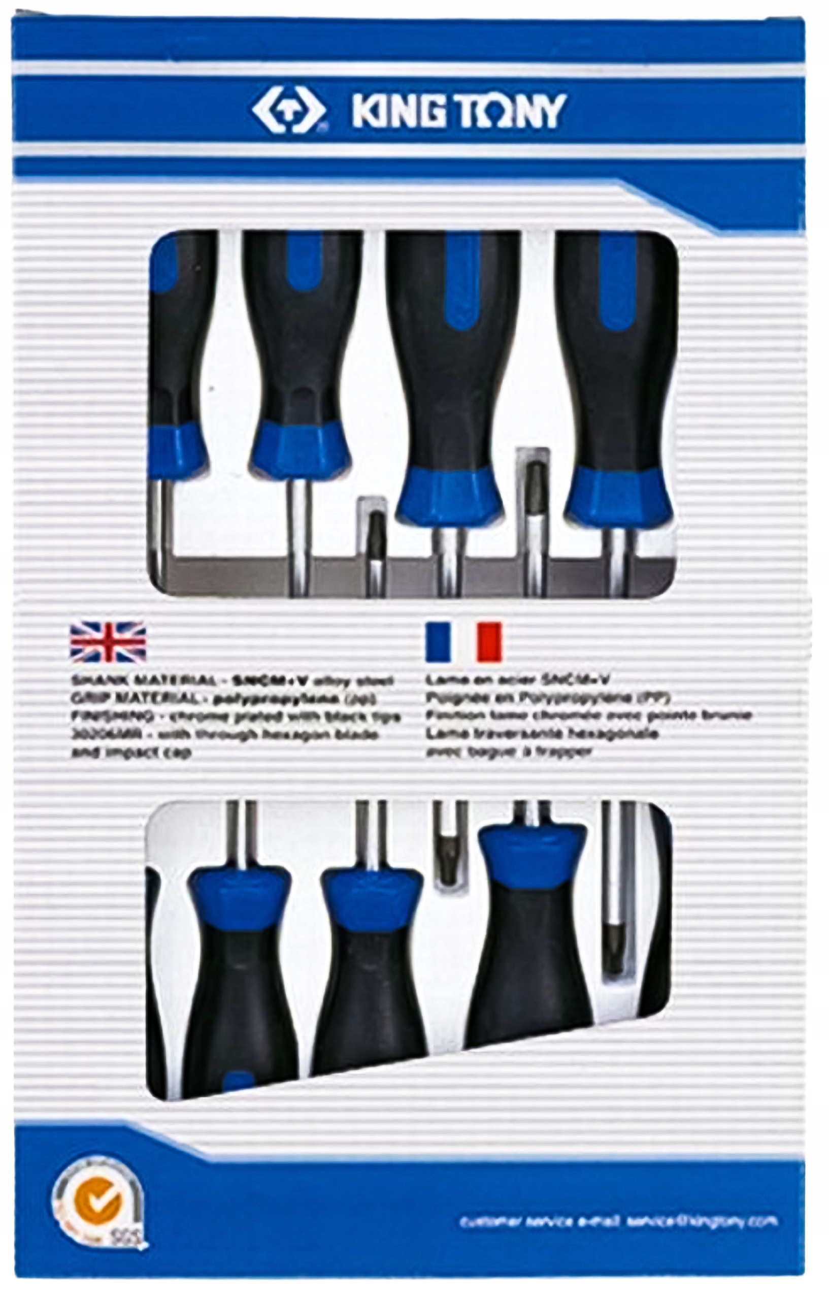 Skrutkovače 9ks torx king tony King Tony 30309PR