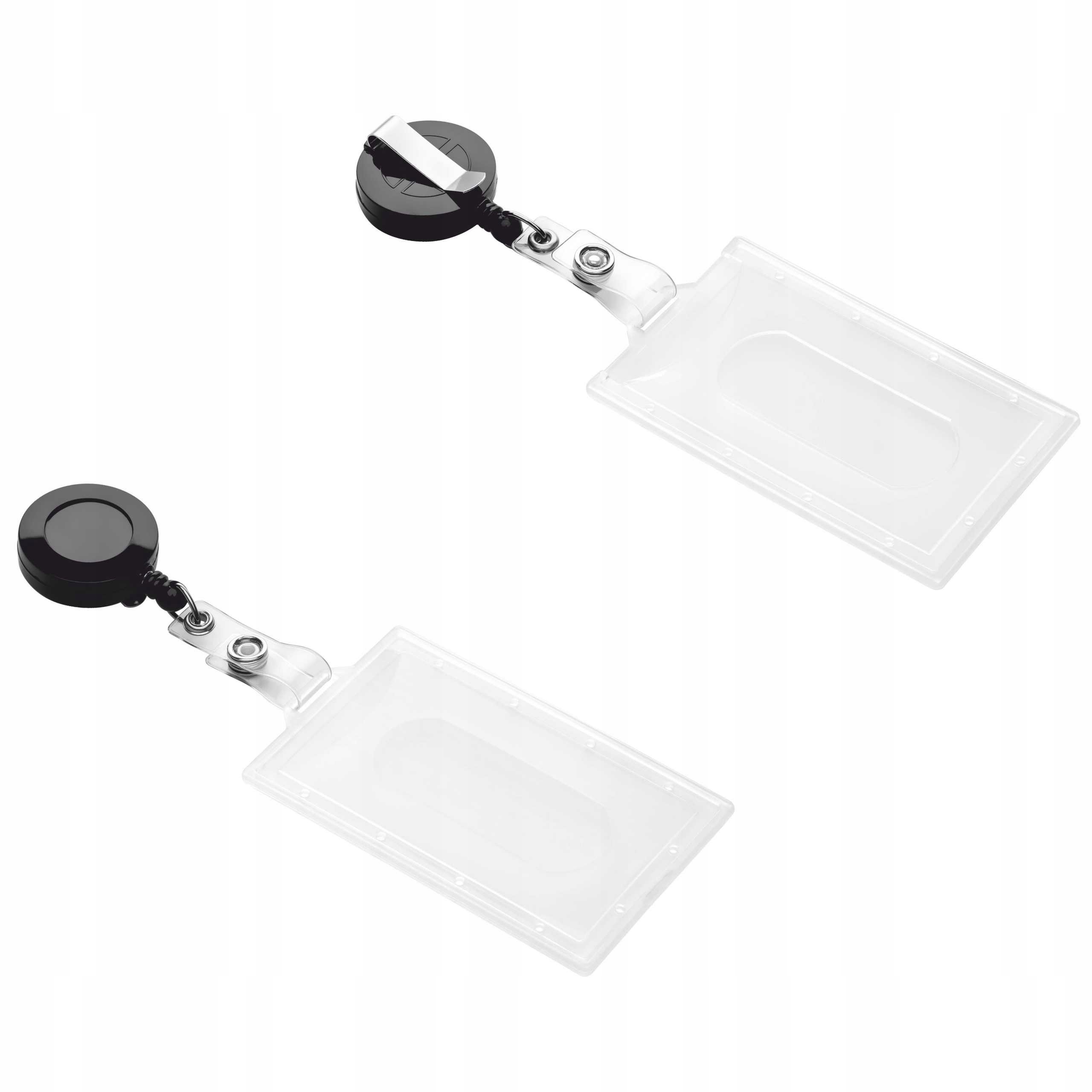 

Etui na identyfikator przepustkę pionowe ściągacz