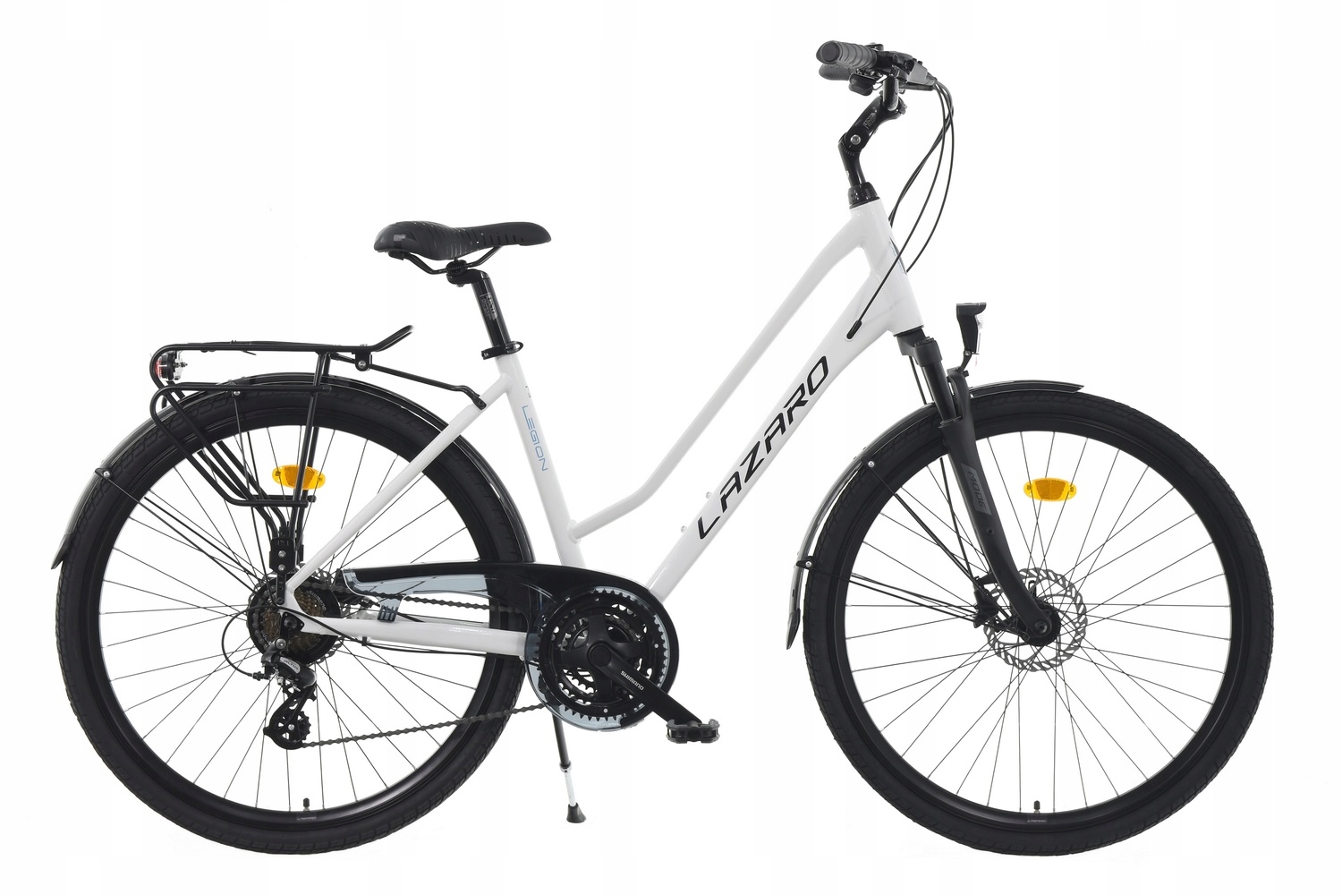 Rower Trekkingowy Lazaro Legion V1 Damski Shimano Hydraulika Biały 17