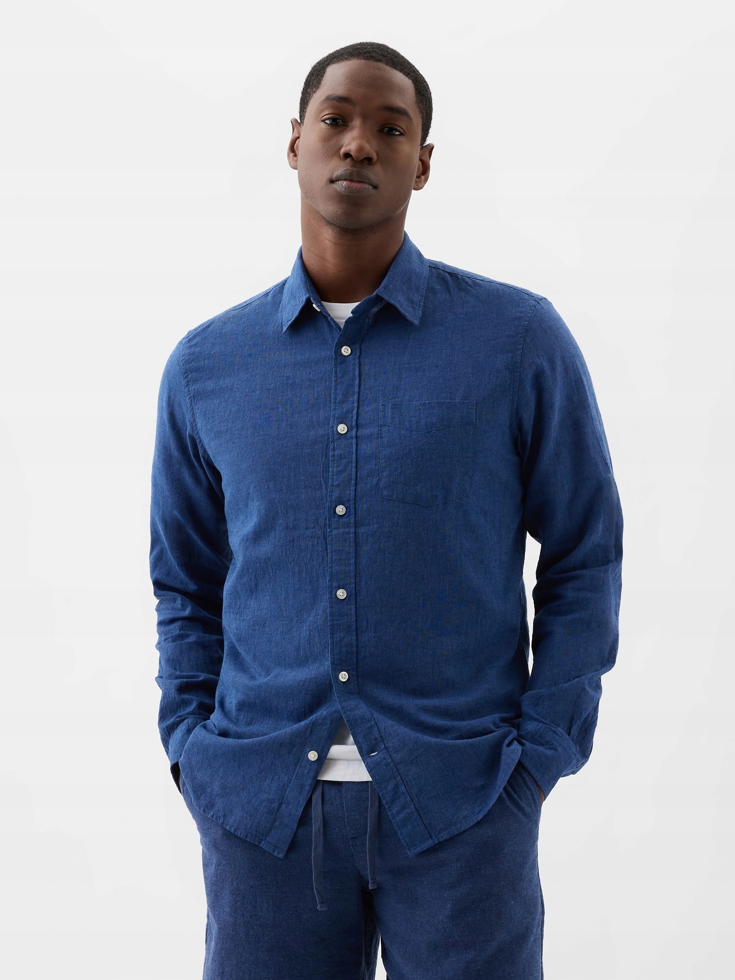 Gap Lněná košile standard fit