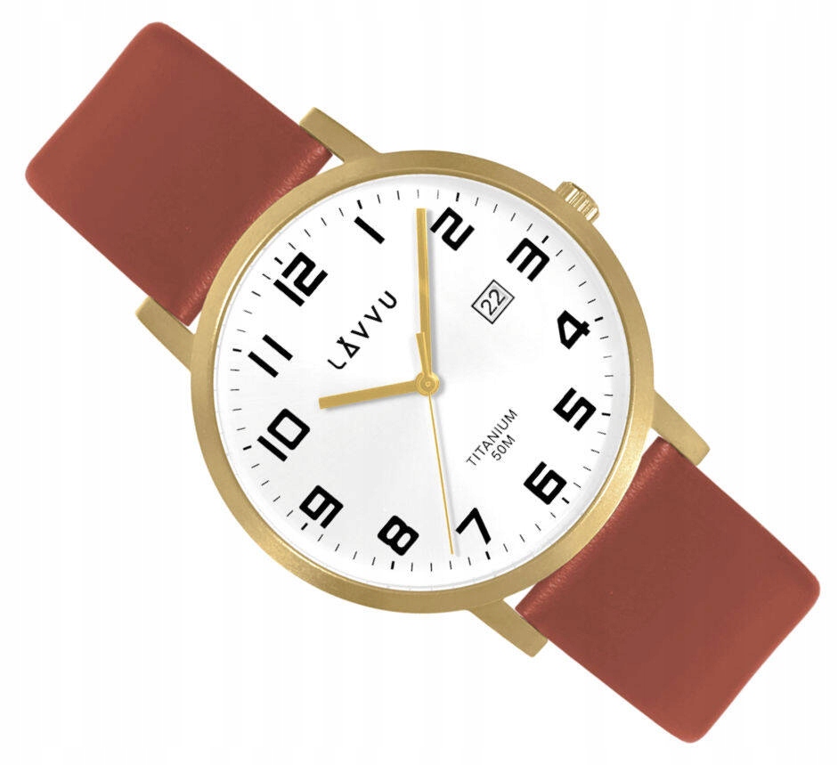 Pánské Klasické Titanové Lehké Vodotěsné Hodinky Na Řemínku Z Lavvu LWM0212