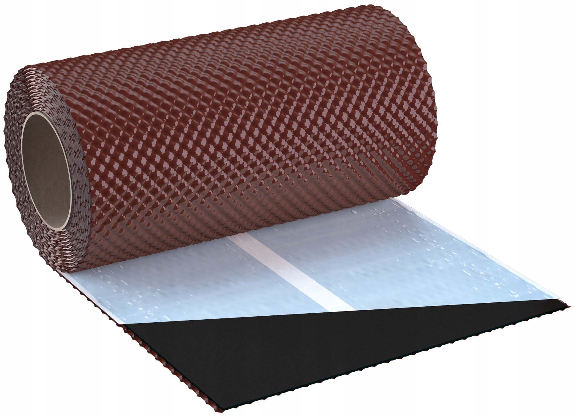 Eurovent Flex 3D taśma kominowa aluminiowa 30 cm x 5 mb Ral 8015 Kasztan