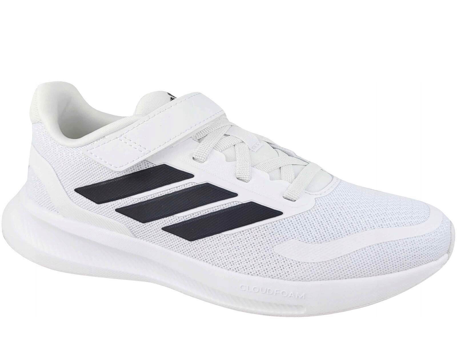 Adidas Runfalcon 5 El IE8579 Buty Dziecięce Na Gumki Rzep Białe Na W-f
