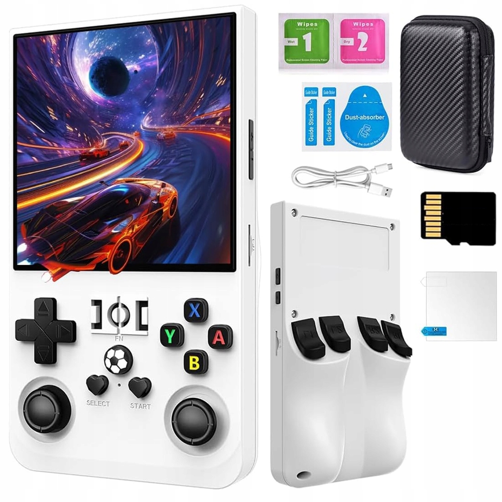 Przenośna mobilna konsola do gier Retro 4" R36MAX 64GB Karta 18000+ gier