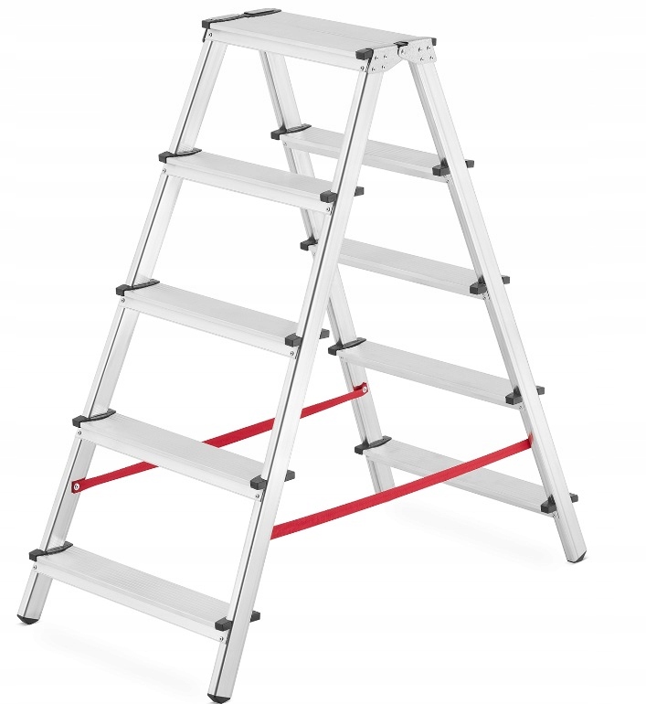 DWUSTRONNA DRABINA DOMOWA 2X5 DRABINKA 3,1M
