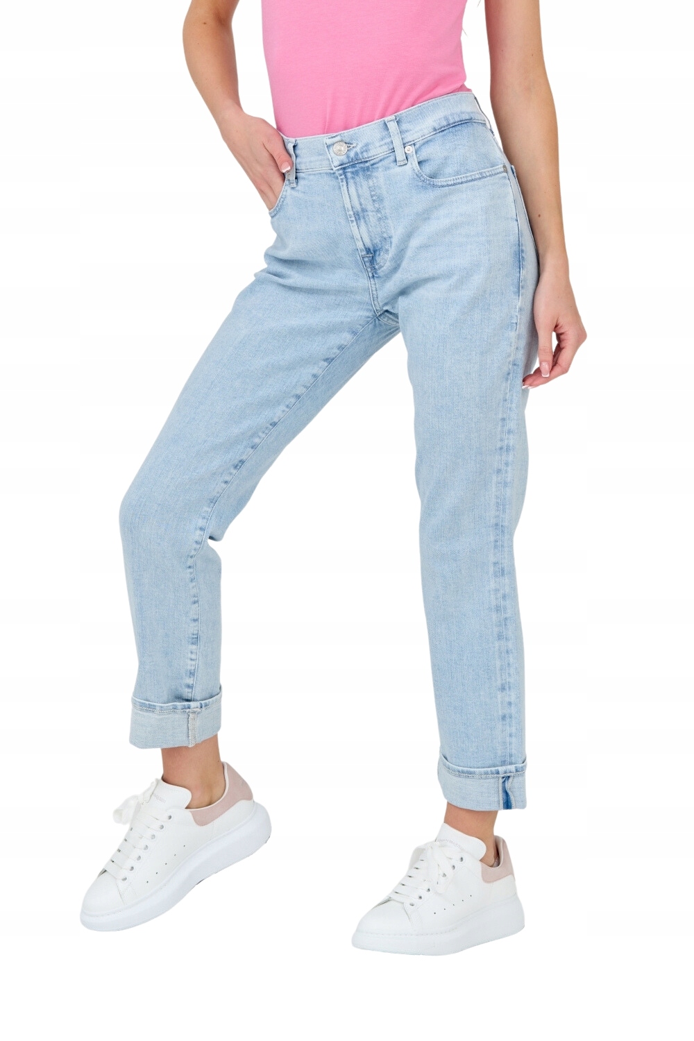 7 For All Mankind Světlé dámské džíny Relaxed Skinny 29