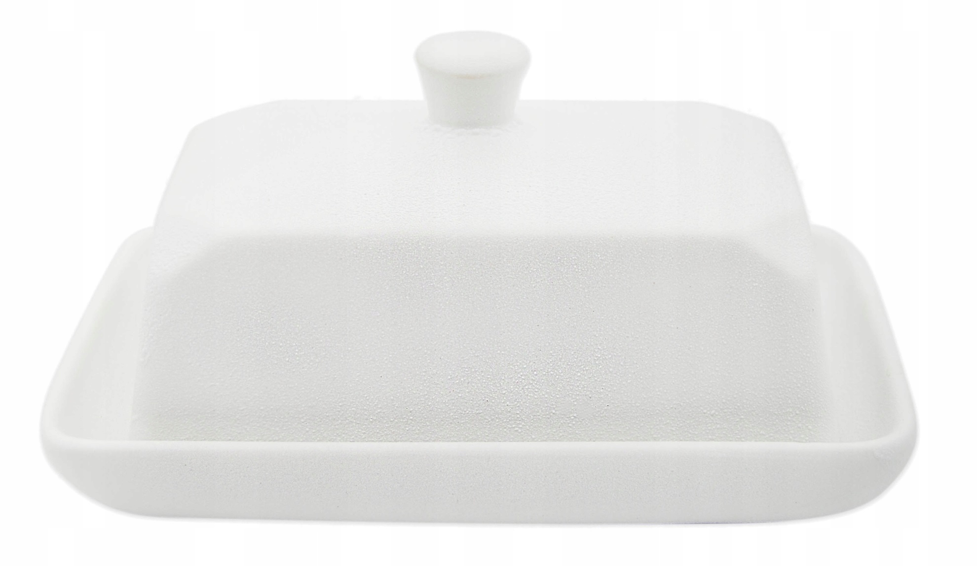 MASELNICZKA BIAŁA PORCELANA Z POKRYWKĄ POJEMNIK NA MASŁO