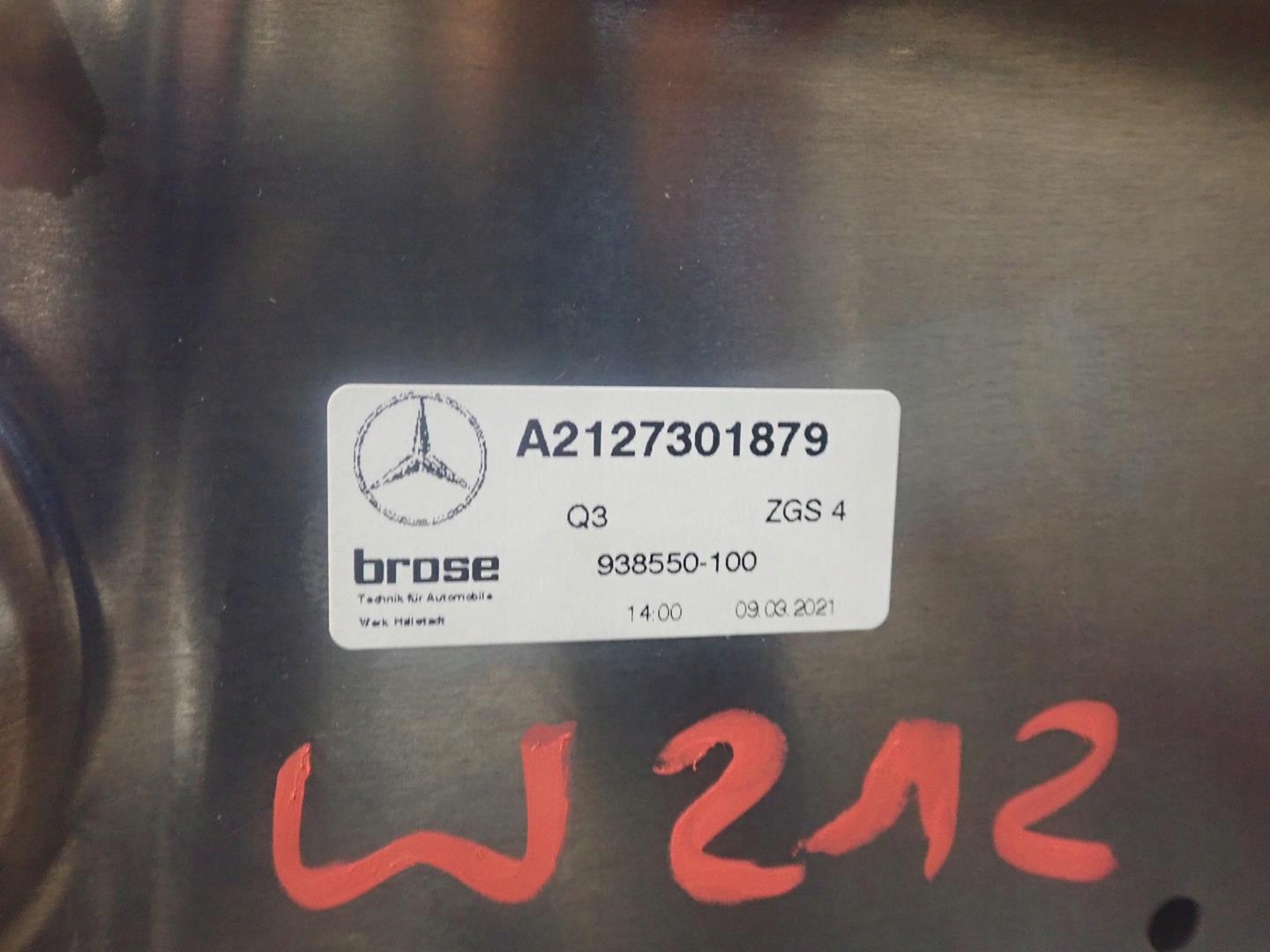 window regulator right rear part MERCEDES E-KLASA W212