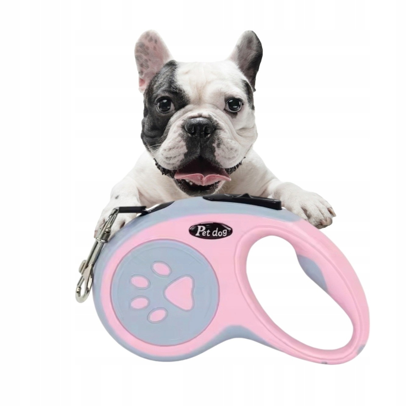 Růžová Automatická Vodítko Pro Psa 5 M S Dlouhou Páskou