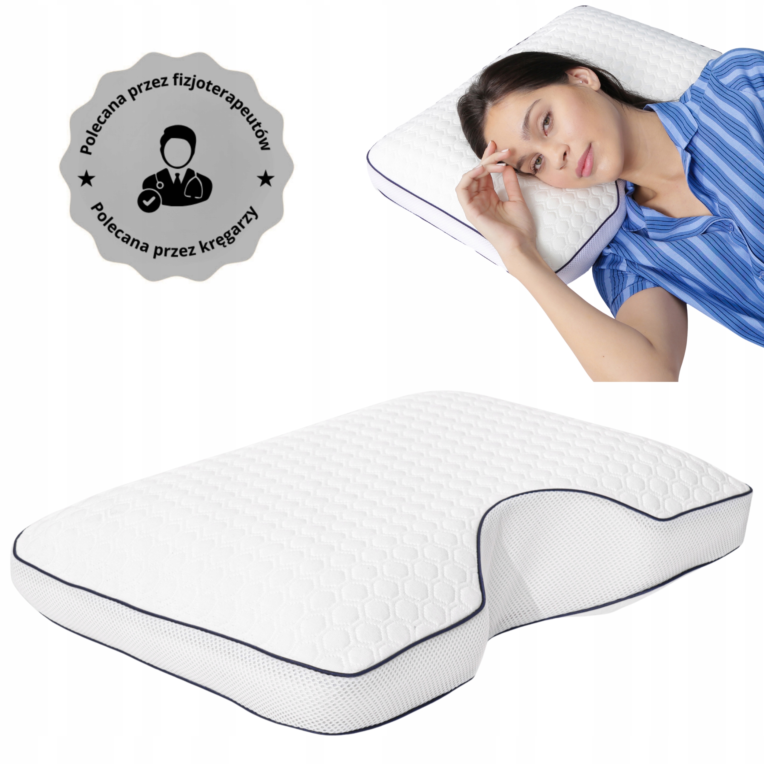 Poduszka Ortopedyczna do Spania na Boku Shoulder Visco 58 x 39 x 12 cm