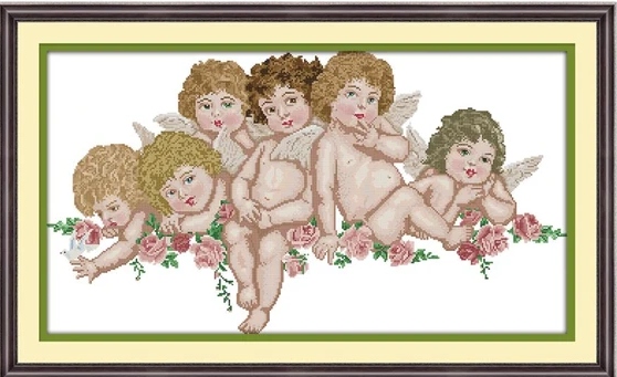 Křížková výšivka počítaná sada (kanva, mulina)