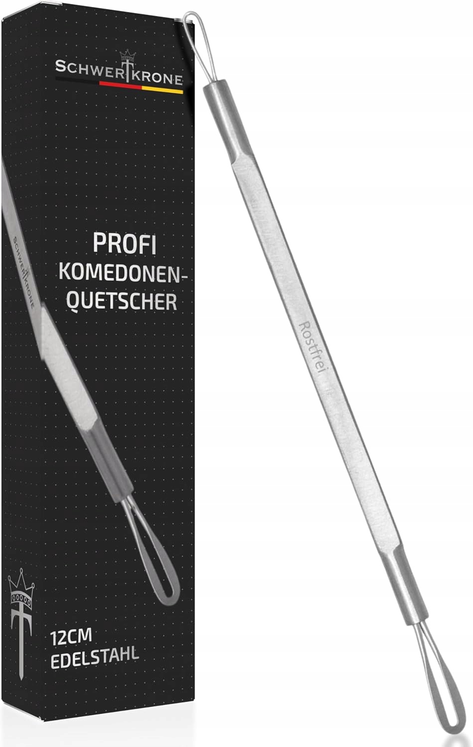 Lžička Na Odstraňování Černých Teček Nerezová Ocel 12 CM Schwertkrone