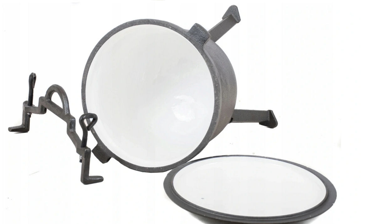 KOCIOŁEK MYŚLIWSKI 15L EMALIOWANY ŻELIWNY Promocja Producent Meyerhoff