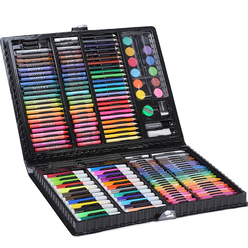 DUŻY ZESTAW ARTYSTYCZNY DO MALOWANIA DLA DZIECI PLASTYCZNY + WALIZKA 208el. Marka Piccolo