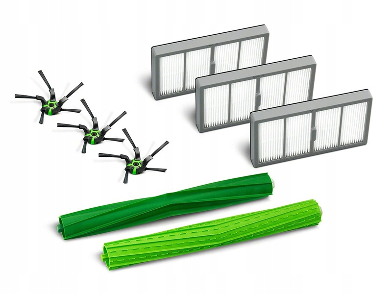 Zestaw 3x Filtr 3x Szczotka Boczna 2x Szczotka gumowa iRobot