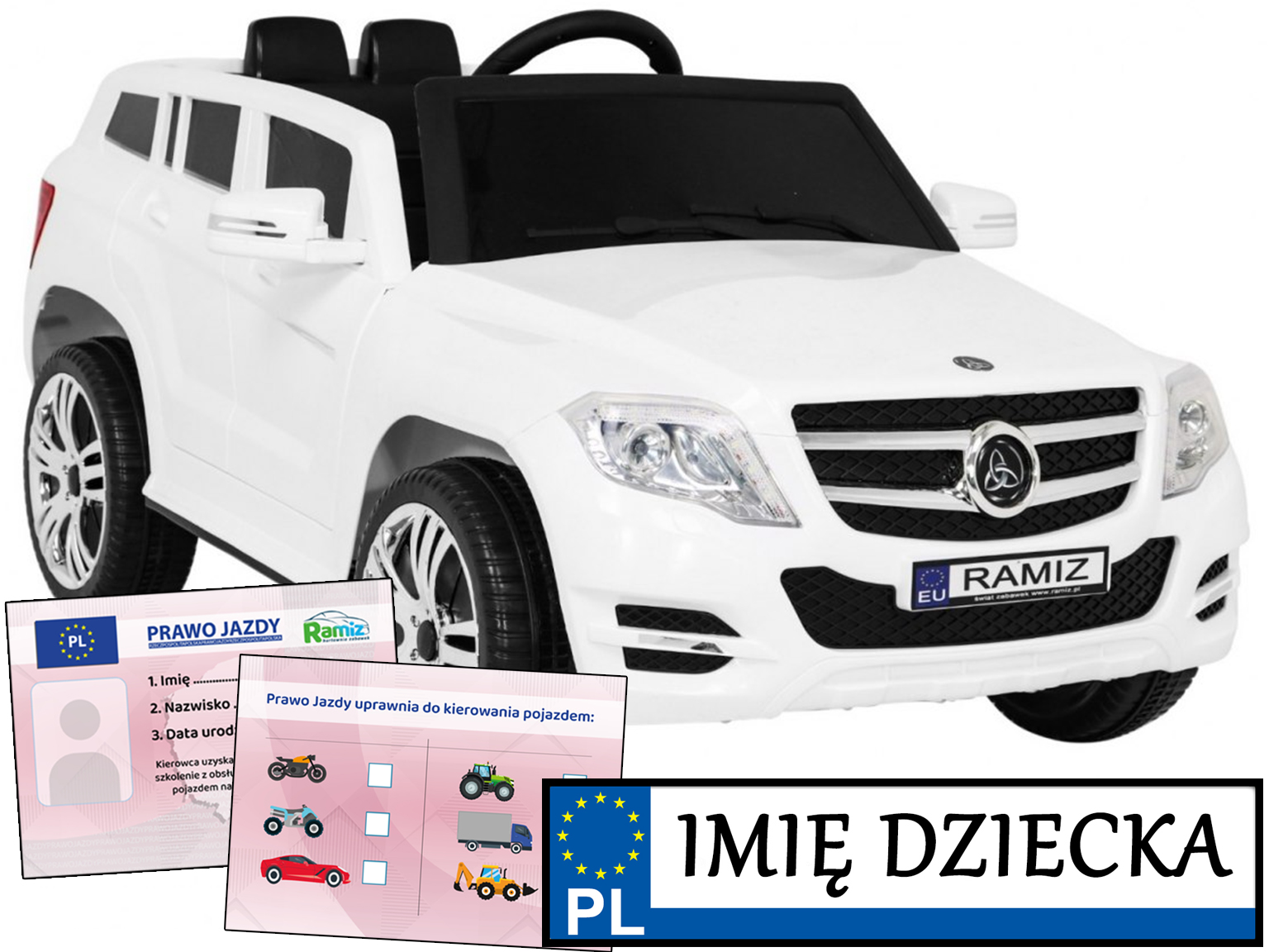 AUTO NA AKUMULATOR dla dzieci CITY RIDER PILOT LED