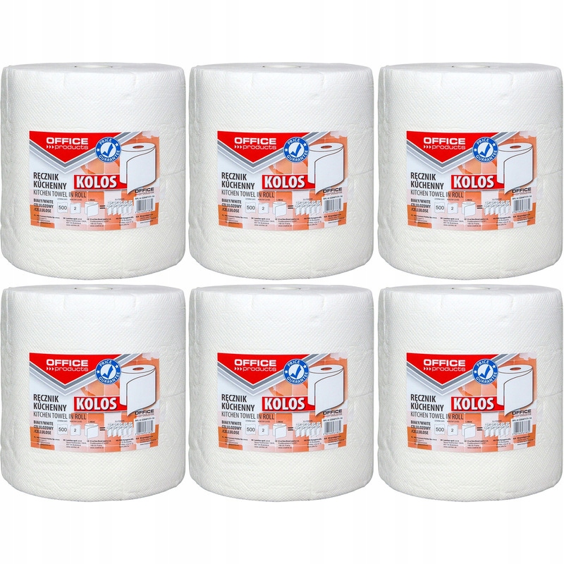 Ručníky v rolce Office Products 100 m 2w celulóza bílé (6)