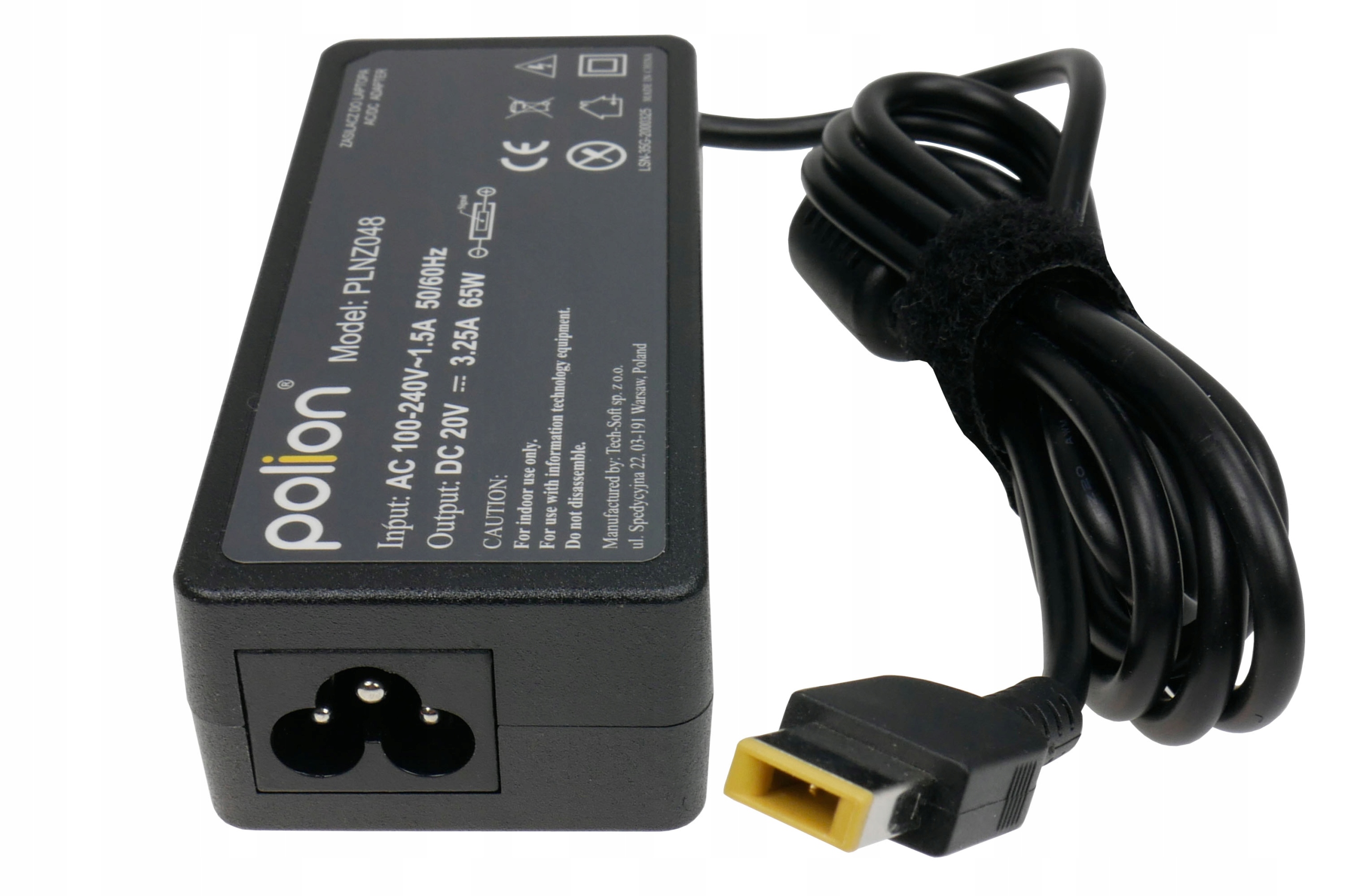 Ładowarka 65W do laptopa LENOVO 20V 3,25A wtyk SlimTip Marka Polion