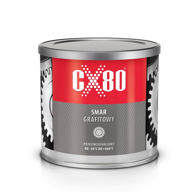 CX80 SMAR GRAFITOWY ODPORNY PRZECIWZATARCIOWY 500g