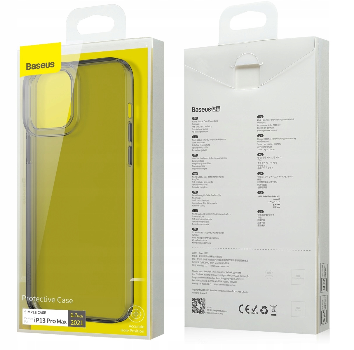 BASEUS ETUI CASE MOCNA OBUDOWA DO IPHONE 13 PRO MAX 6.7'' Funkcje pochłanianie wstrząsów