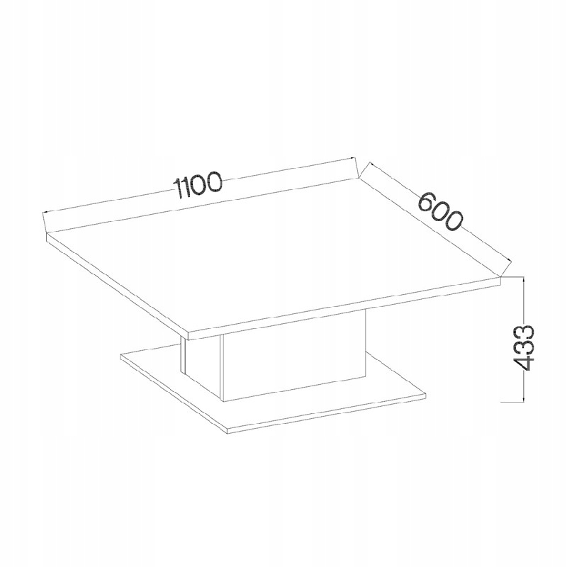 Ława Stolik DENVER Biały Marka inna