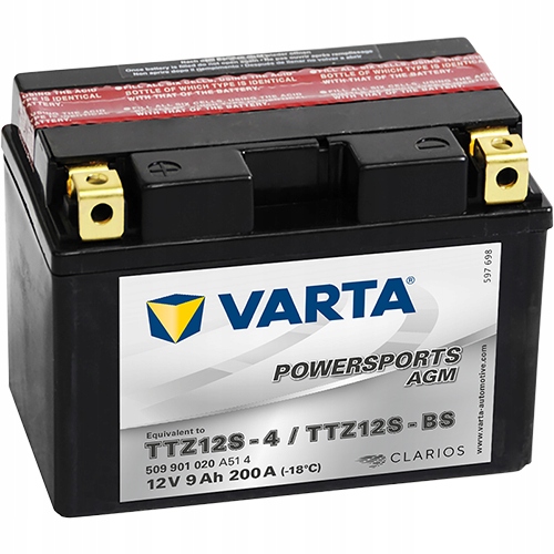 Akumulator Varta TTZ12S-BS YTZ12S 9Ah 200A