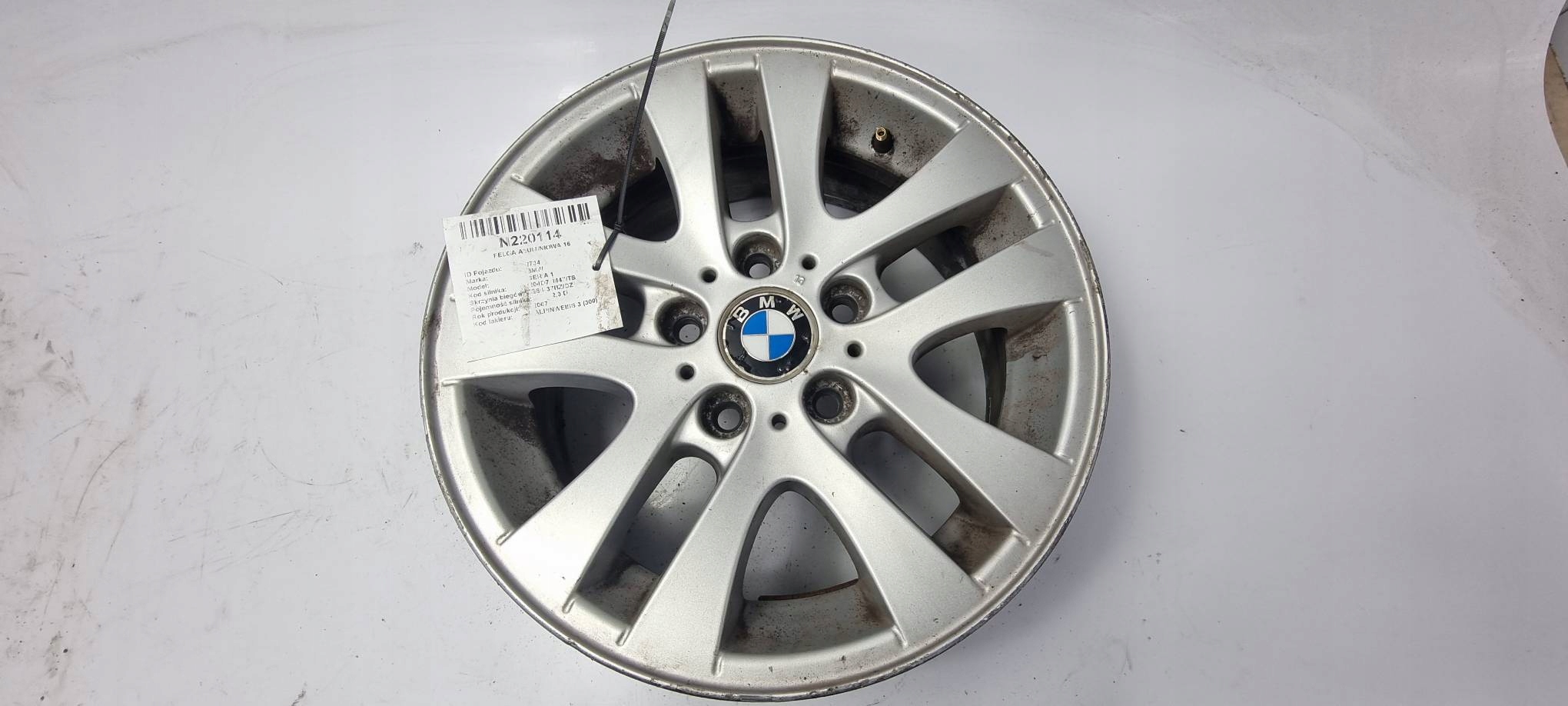 disk hliníkový 16'' 7JX16 5X120 6775595 BMW SERIA 1 E87