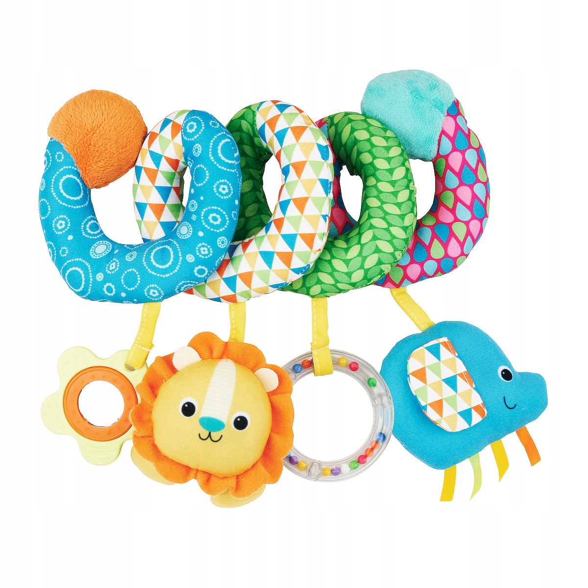 SENSORYCZNA ZAWIESZKA DO WÓZKA ŁÓŻECZKA GRZECHOTKA