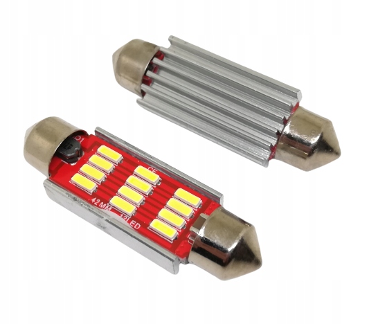 

Żarówka Canbus C5W SV8.5 12V 24V 12xLED biała zimn