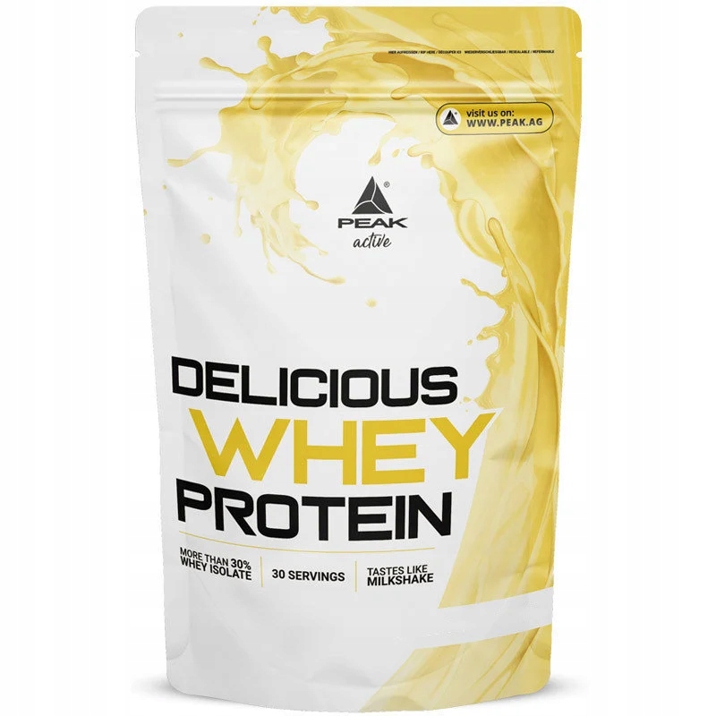 Proteinový mix izolát koncentrát sušenky Peak Delicious Whey 900 g dárek
