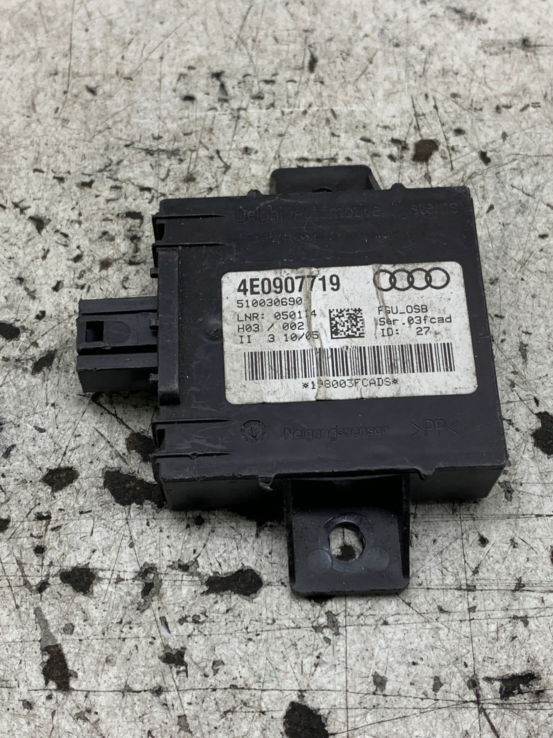 modul steuergerät neigungssensor 4E0907719 AUDI