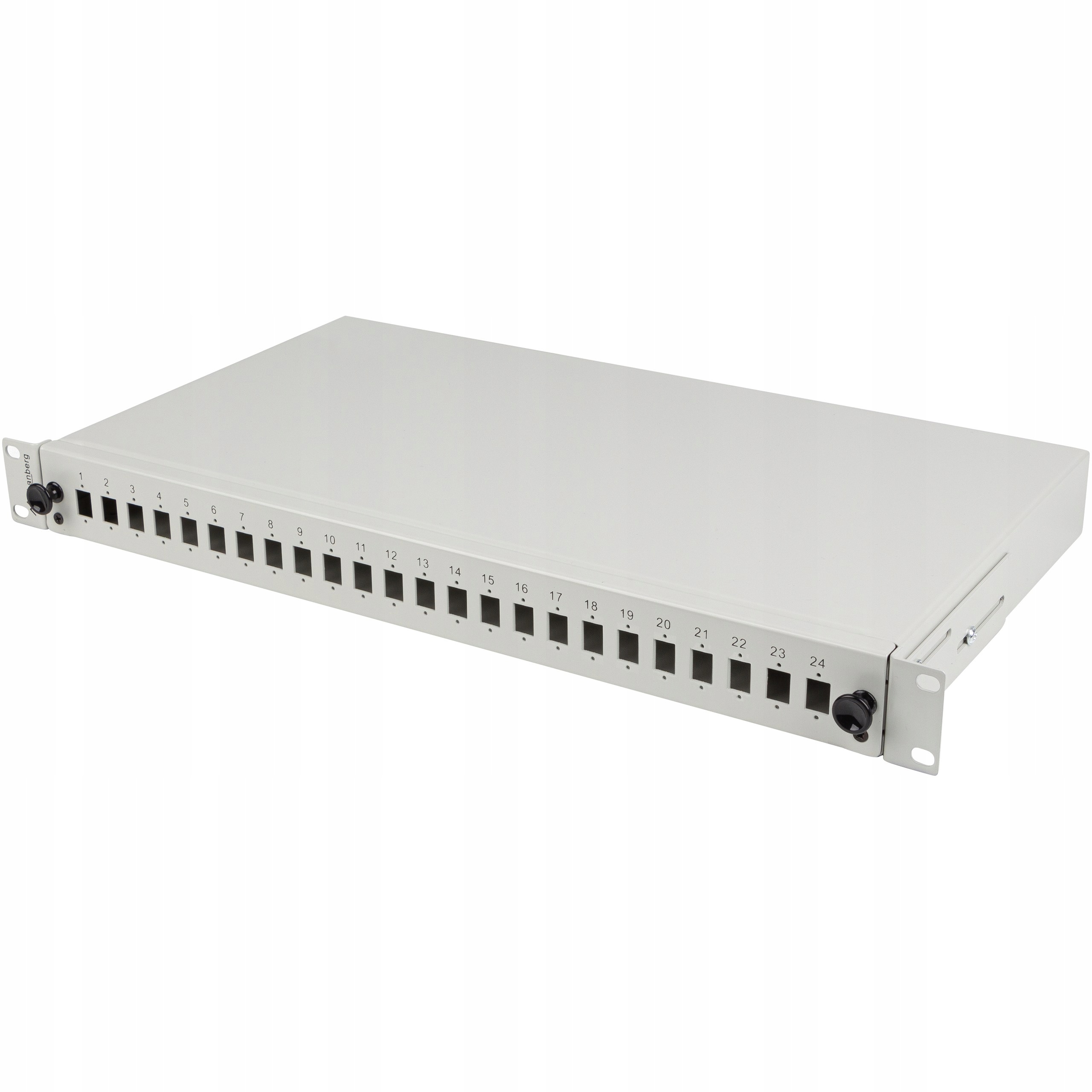Přepínač Fo 24XSC Simplex 24XLC Duplex Rack 19" 1U Šedý Lanberg