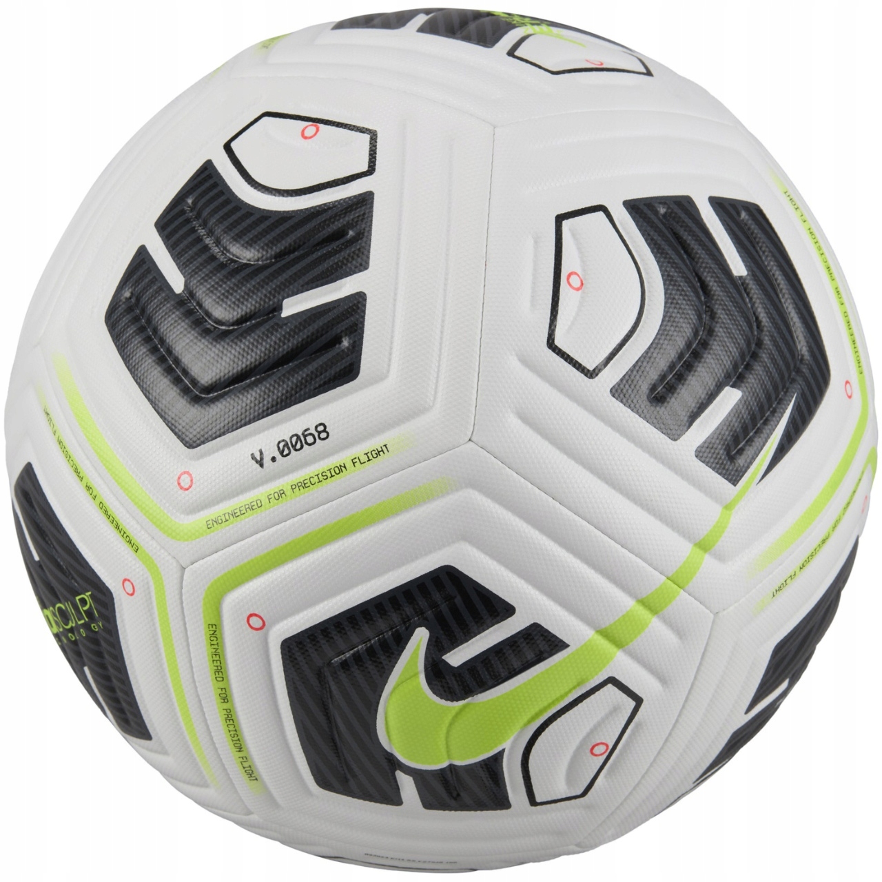 Piłka Nożna Nike Academy Team FZ7540-100 Biała Czarna Zielona Trening r 3